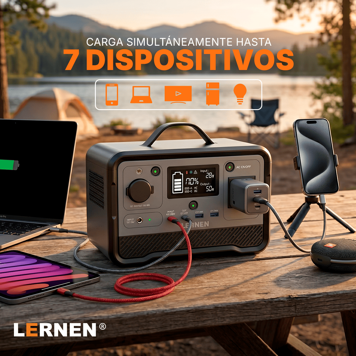 Estación De Energía Portátil Lernen 350w