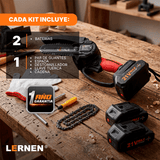 Motosierra Podadora Eléctrica 4 pulgadas LERNEN + 2 Baterías