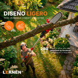 Motosierra Telescópica Inalámbrica Brushless Lernen