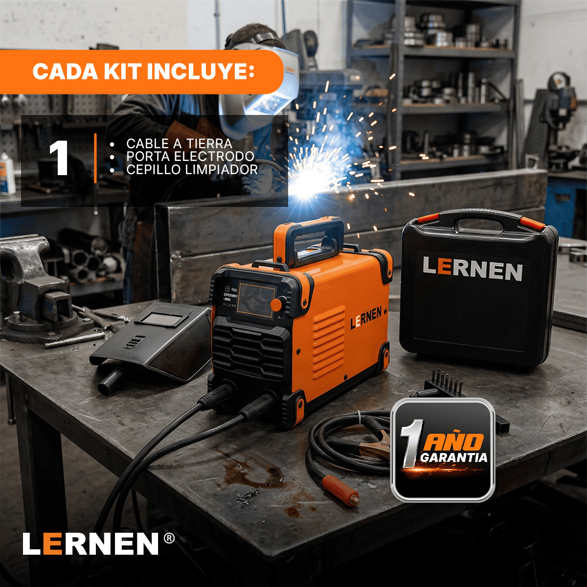 Soldadora Inverter PRO Lernen 200 A