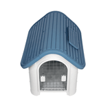 Casa para Perro con Ventana y Techo Azul Keru