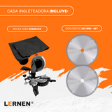 Sierra Ingleteadora Lernen 1500W + 2 Discos Lernen