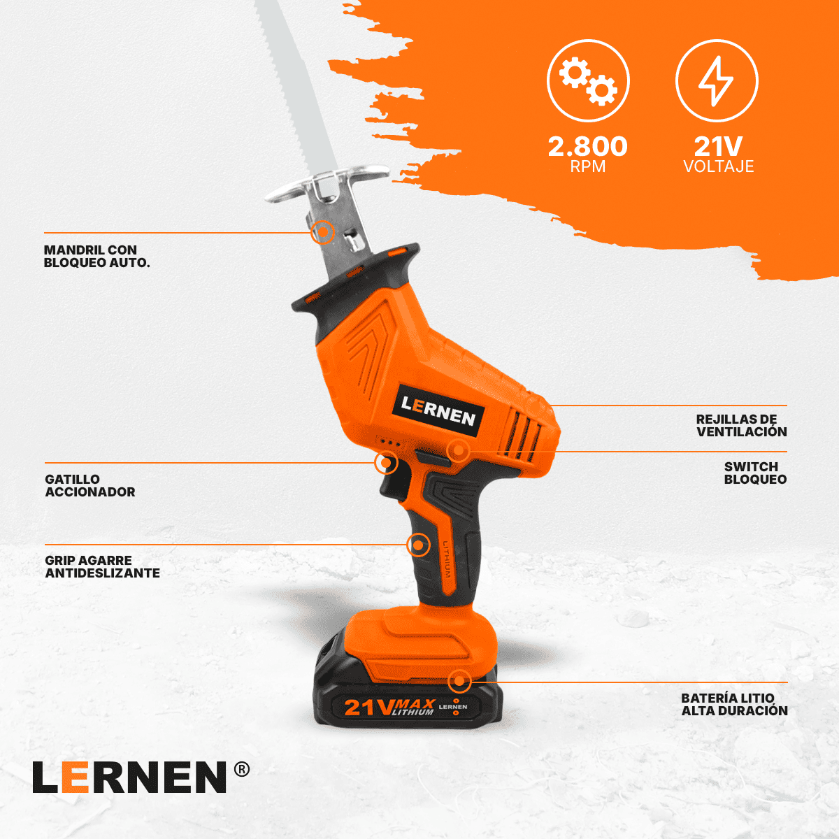 Sierra Sable Reciproca Inalámbrica Lernen Lernen