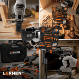 Pack Taladro Inalámbrico 21v 2baterías + Set Herramientas