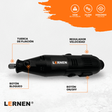 Herramienta Multipropósito Kit Minitorno Tipo Dremel 135w 211 Piezas Lernen