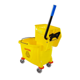 Carro Estrujador De Aseo Mopa 33 litros Amarillo Lernen