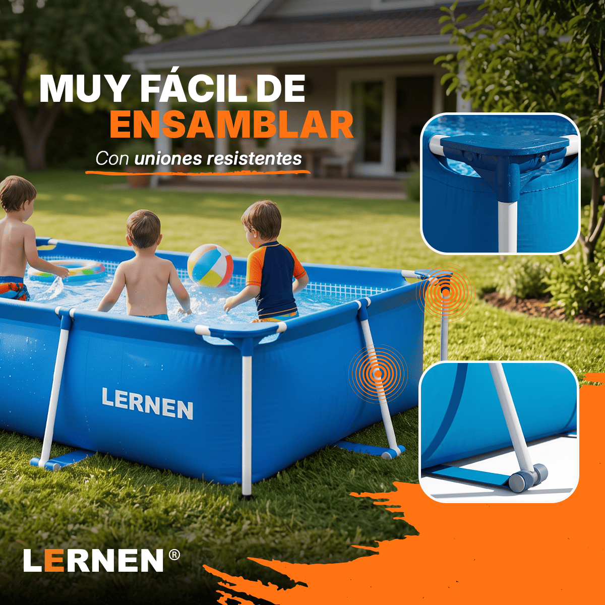 Piscina Estructural Rectangular 300X200 Lernen