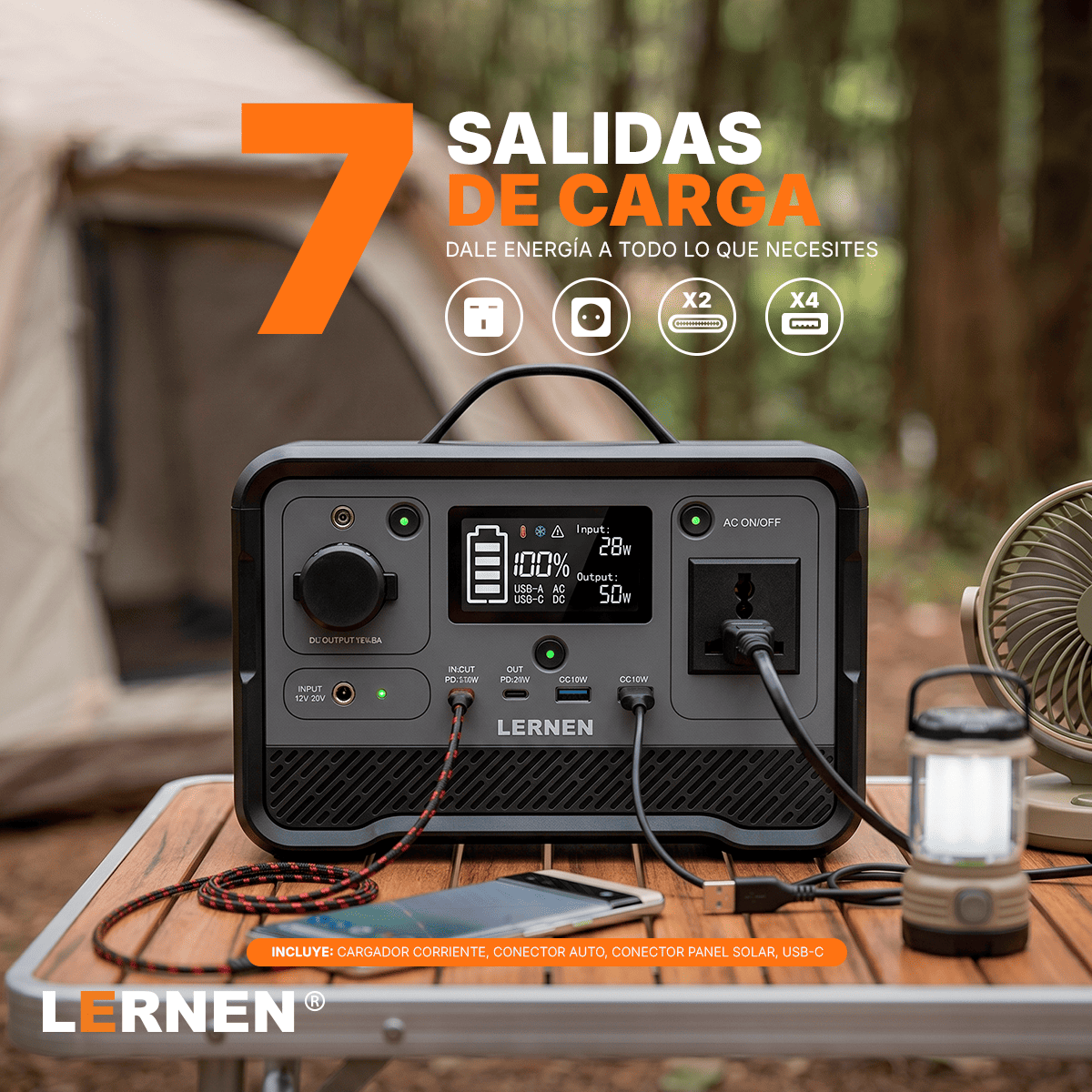 Estación De Energía Portátil Lernen 350w