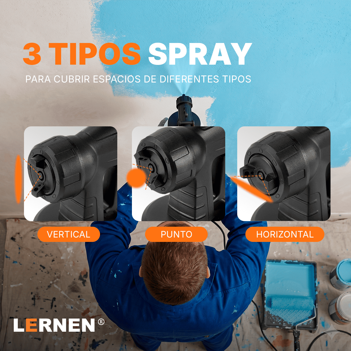 Pistola Para Pintar Eléctrica 550w LERNEN
