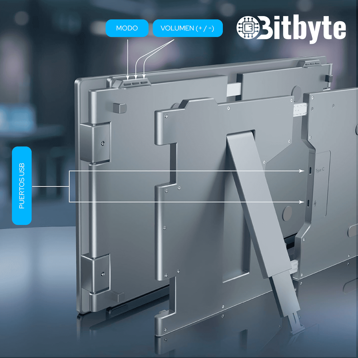 Monitor Doble Bitbyte 14" Full HD