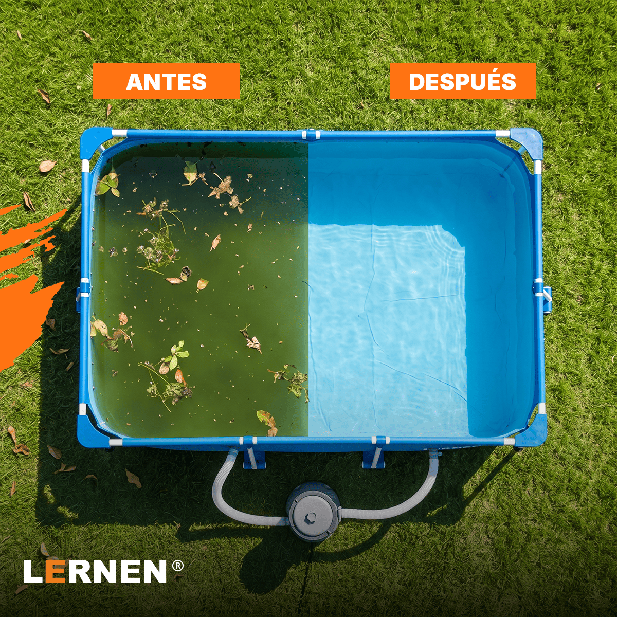 Bomba Para Piscina Con Filtro 2.006 L/h 30 W LERNEN