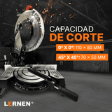 Sierra Ingleteadora Lernen 1500W + 2 Discos Lernen