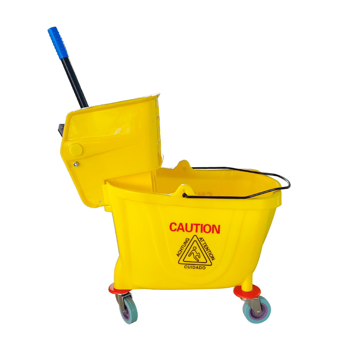 Carro Estrujador De Aseo Mopa 33 litros Amarillo Lernen