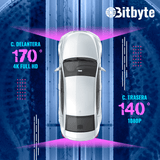 Cámara para Auto Doble Dash Cam Bitbyte 4k Retroceso + App Bitbyte