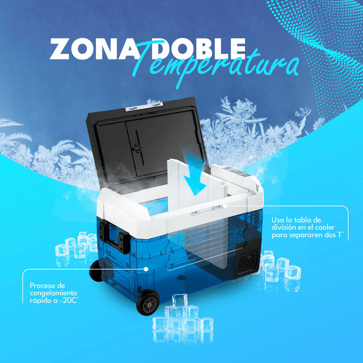 Cooler portátil Eléctrico con Ruedas Homen 35 Litros EA35C Homen