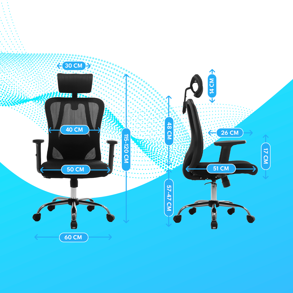 Silla De Oficina SOERME PRO NEGRO