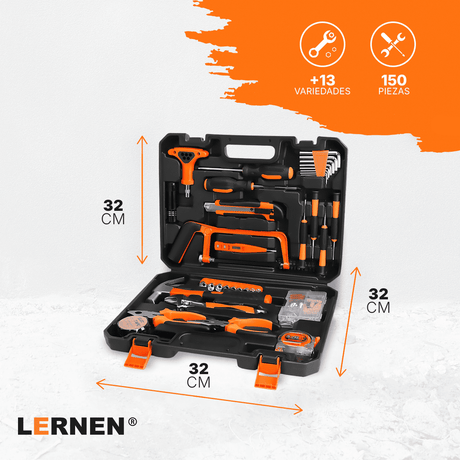 Set Herramientas Manuales LERNEN 150 Piezas Lernen