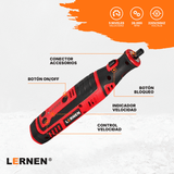 Herramienta Grabado Multipropósito Inalámbrico LERNEN + 85 Accesorios. Lernen