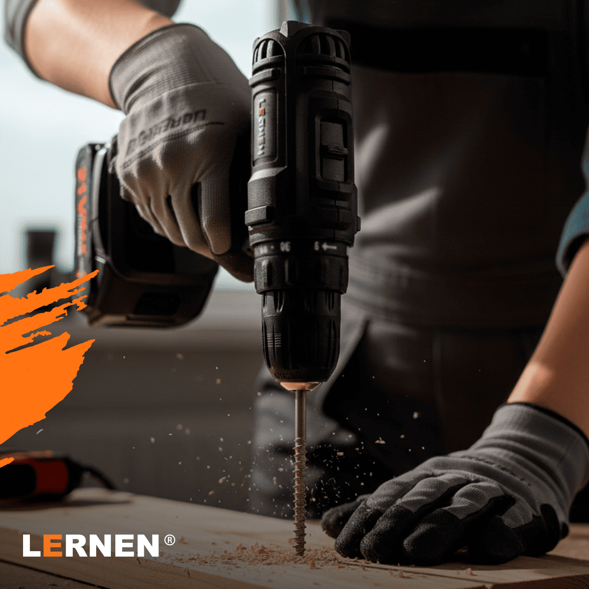 Taladro Destornillador Inalámbrico LERNEN + 1 Batería + Acc