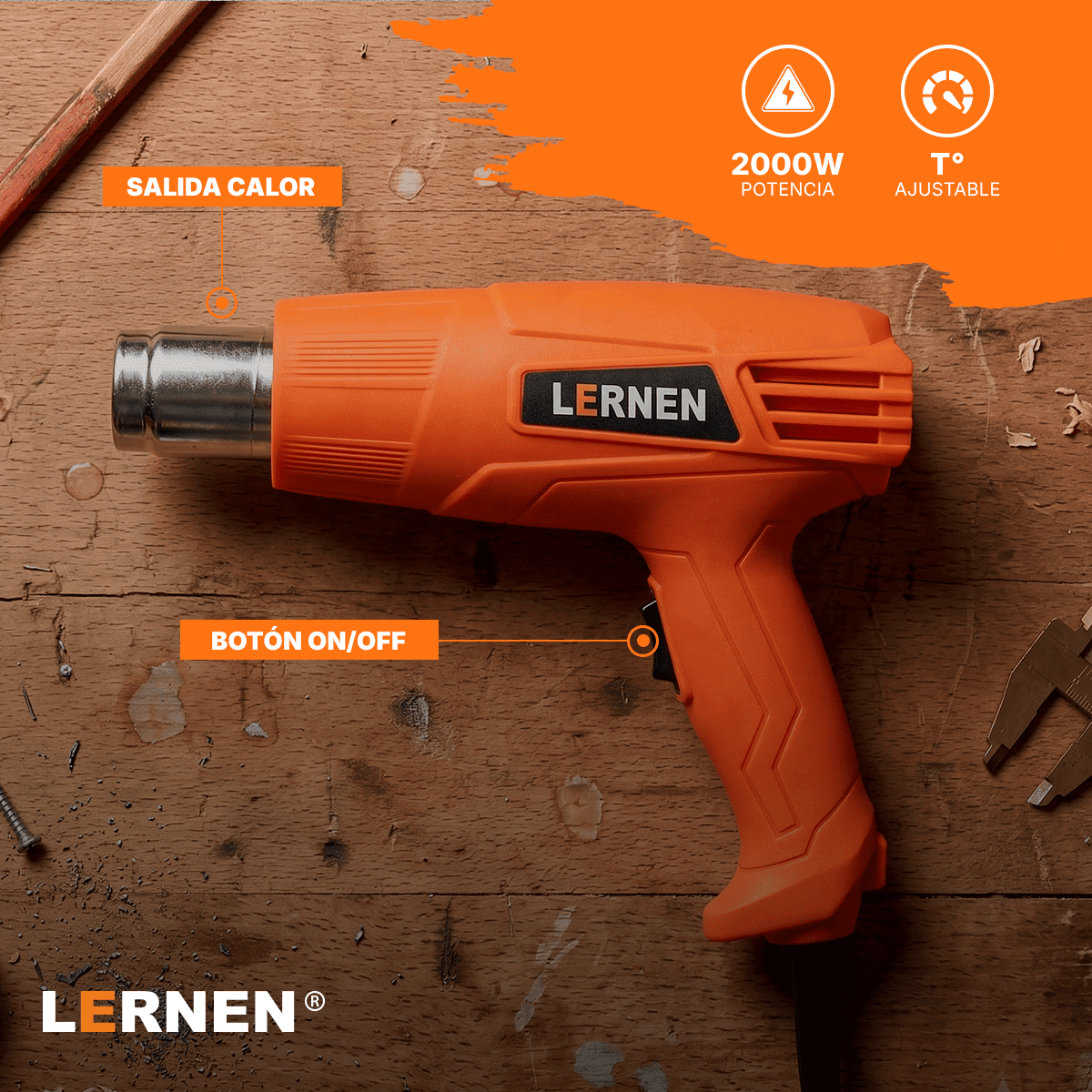 Pistola Calor Lernen 550° C