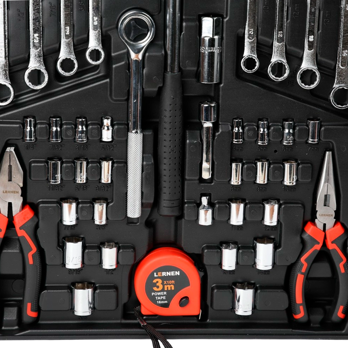 Set 168 Herramientas Manuales Multipropósito LERNEN
