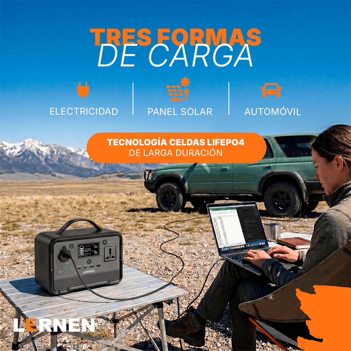 Estación De Energía Portátil Lernen 350w