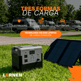 Estación De Energía Portátil Lernen 2400w Generador Eléctrico