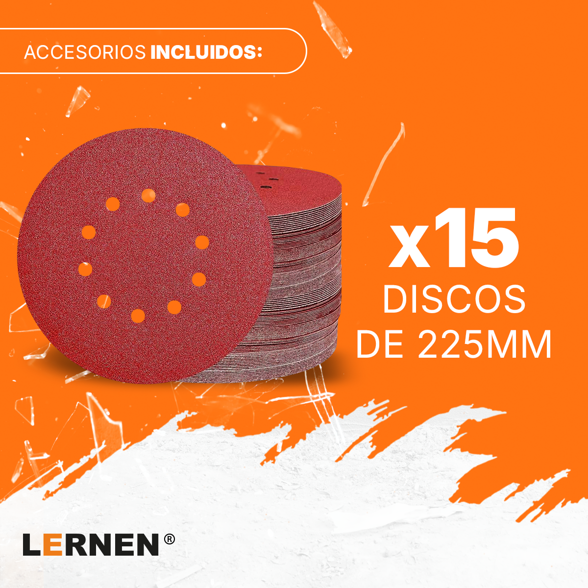 Lijadora De Pared, Piso Y Techo Industrial 750W
