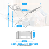 Tendedero Plegable Eléctrico Colgador Para Secar Ropa