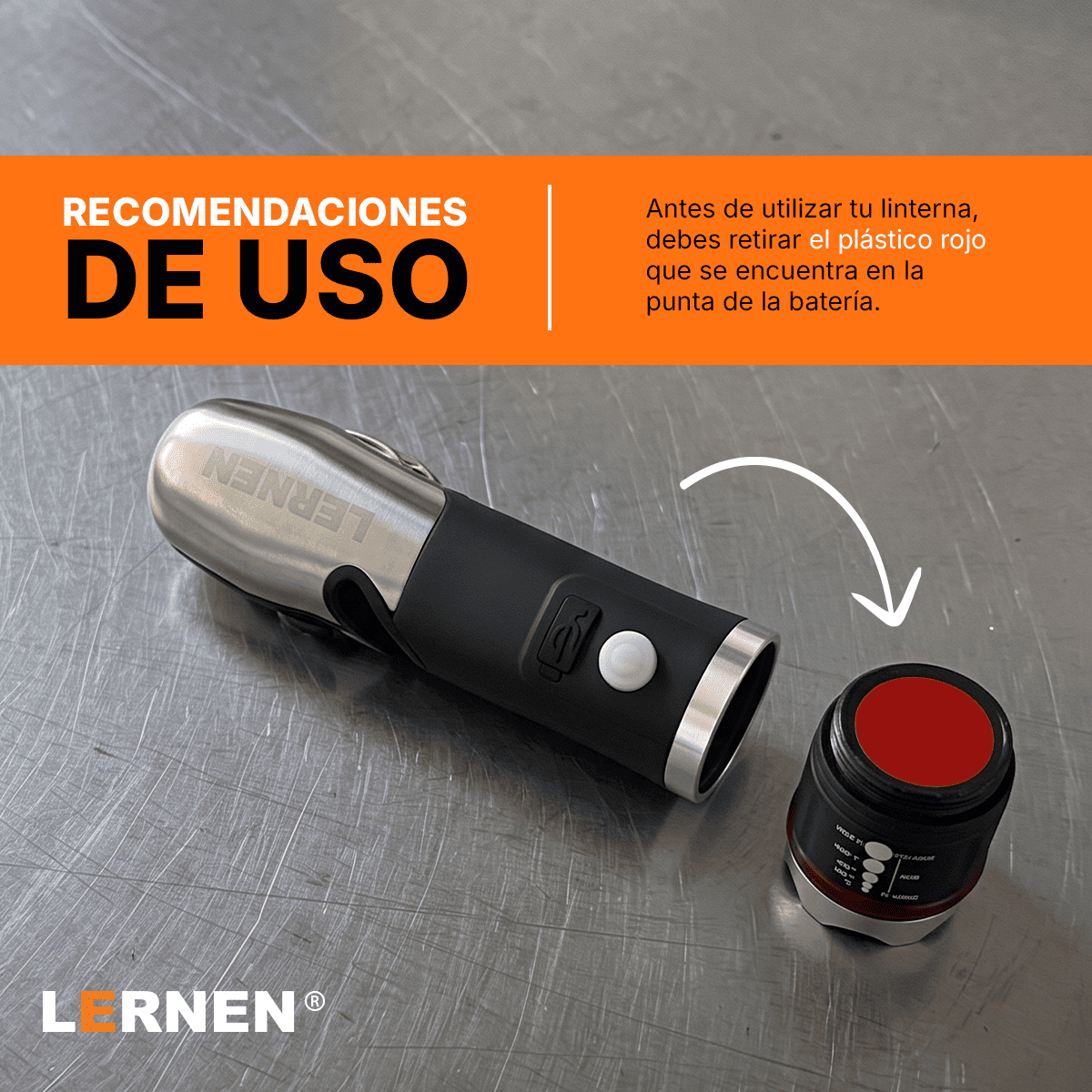 Linterna Recargable con Zoom Multiproposito