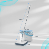 Trapeador Mopa 360 Con Balde Giratorio Centrifugo Microfibra