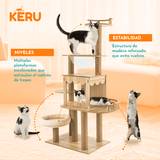 Castillo Para Gatos de 6 niveles Keru Keru