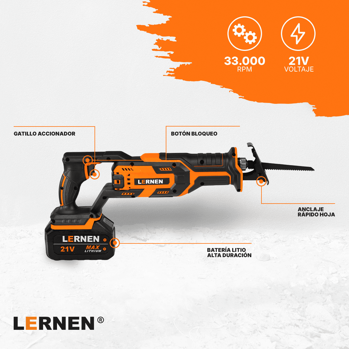 Sierra Sable Reciproca PRO Inalámbrica Lernen Lernen