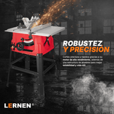 Sierra de Banco 2000W Lernen– Disco 254 mm (10”) con 2 Hojas Incluidas Lernen