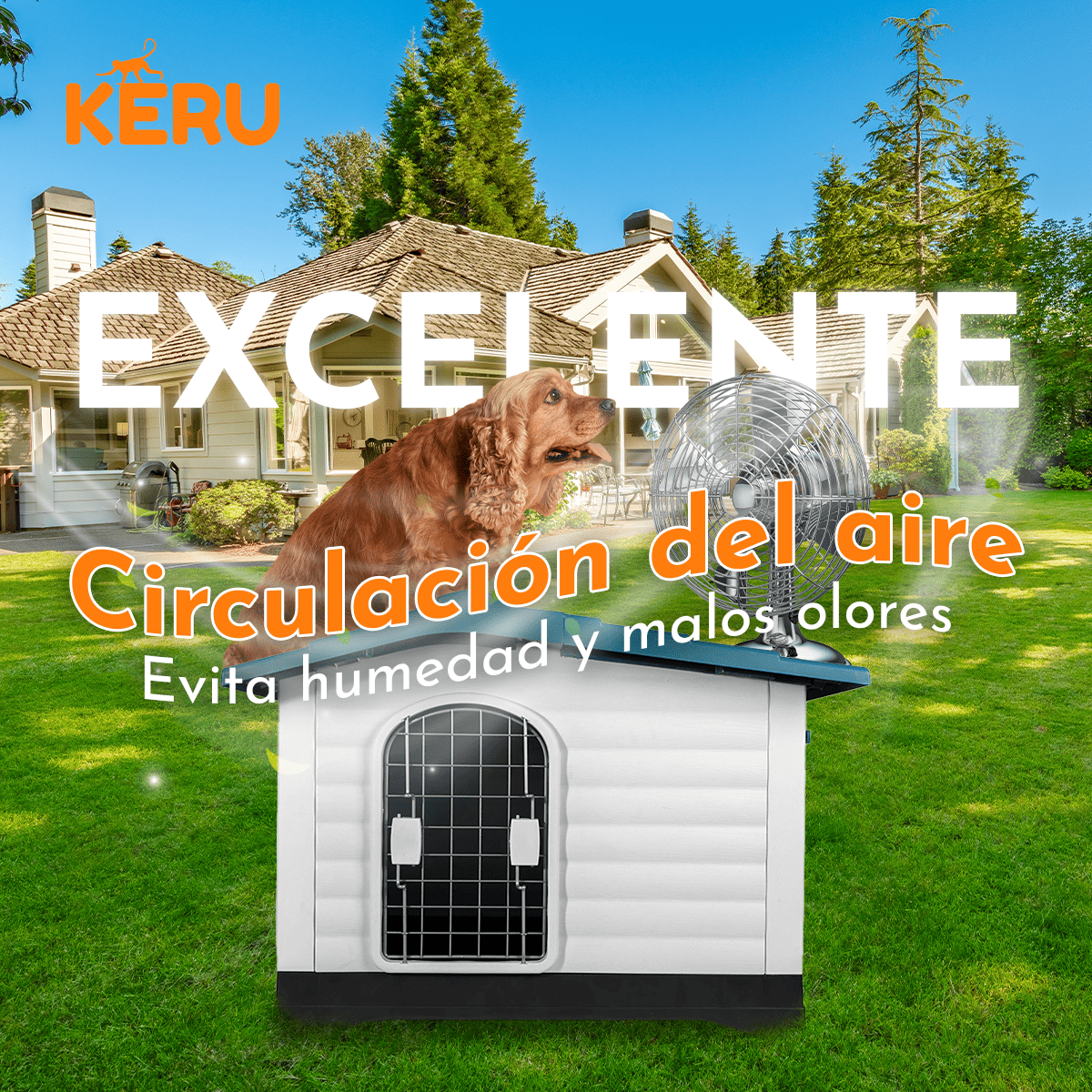 Casa para Perro Rectangular Keru