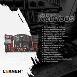 Set 168 Herramientas Manuales Multipropósito LERNEN