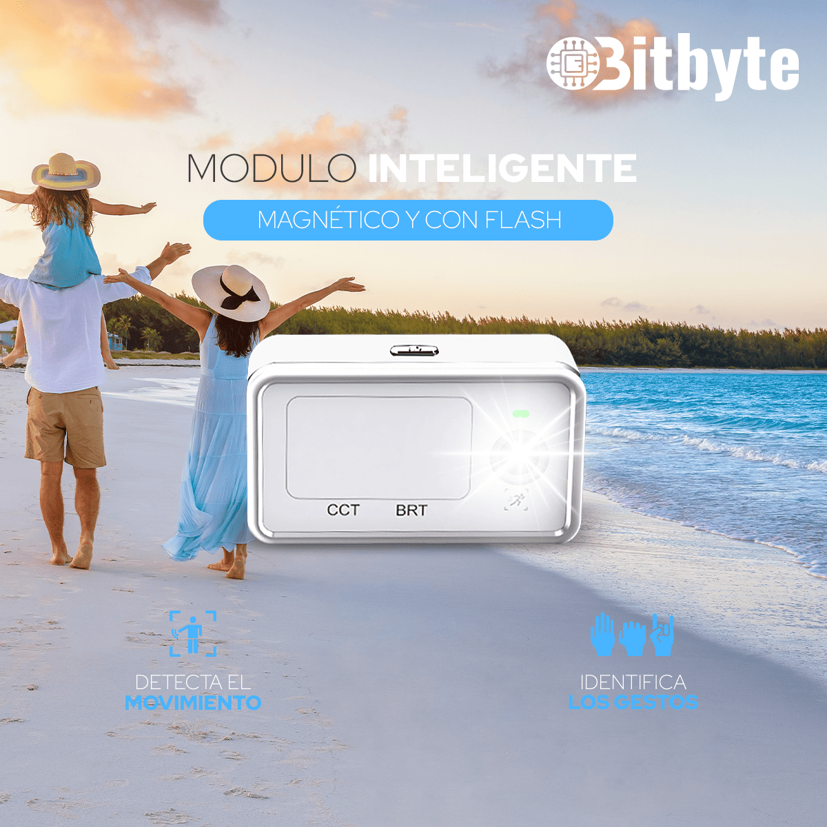 Estabilizador Gimbal Inteligente con Seguimiento Facial IA y Luz LED