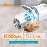 Kit Cortadora y Aspiradora de Pelos 8 en 1 para Perros y Gatos