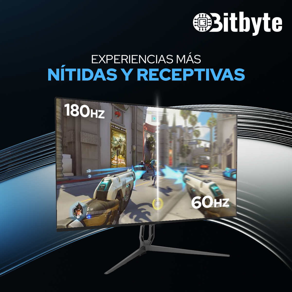 Monitor Gamer 24" Pulgadas Full HD 180Hz 1ms HDMI Bitbyte