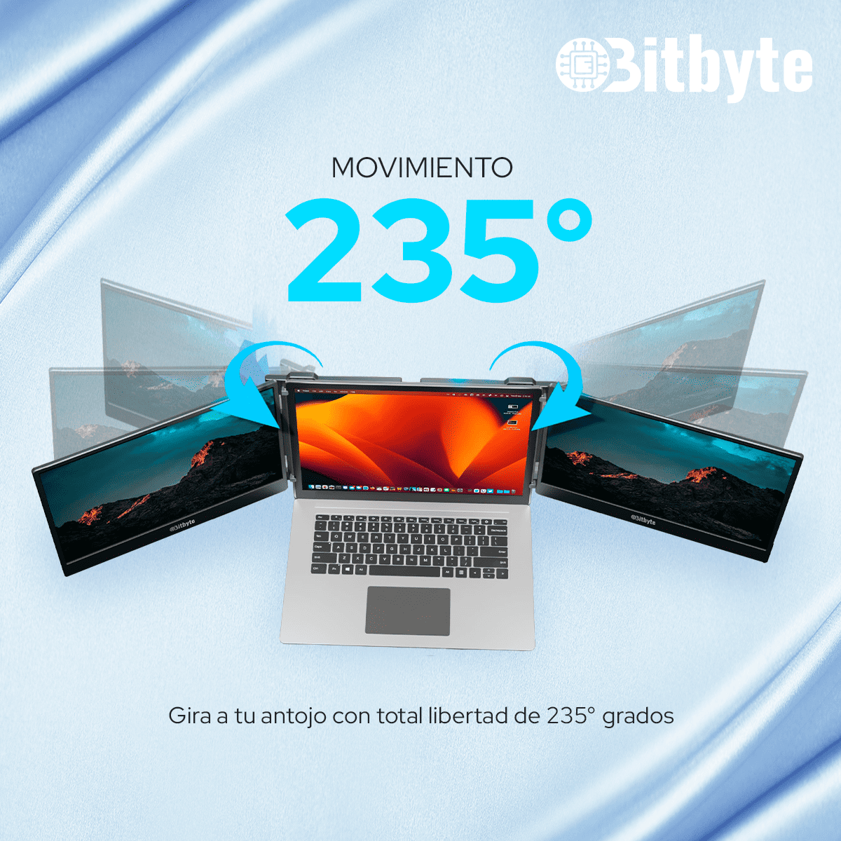 Monitor Doble Bitbyte 14" Full HD