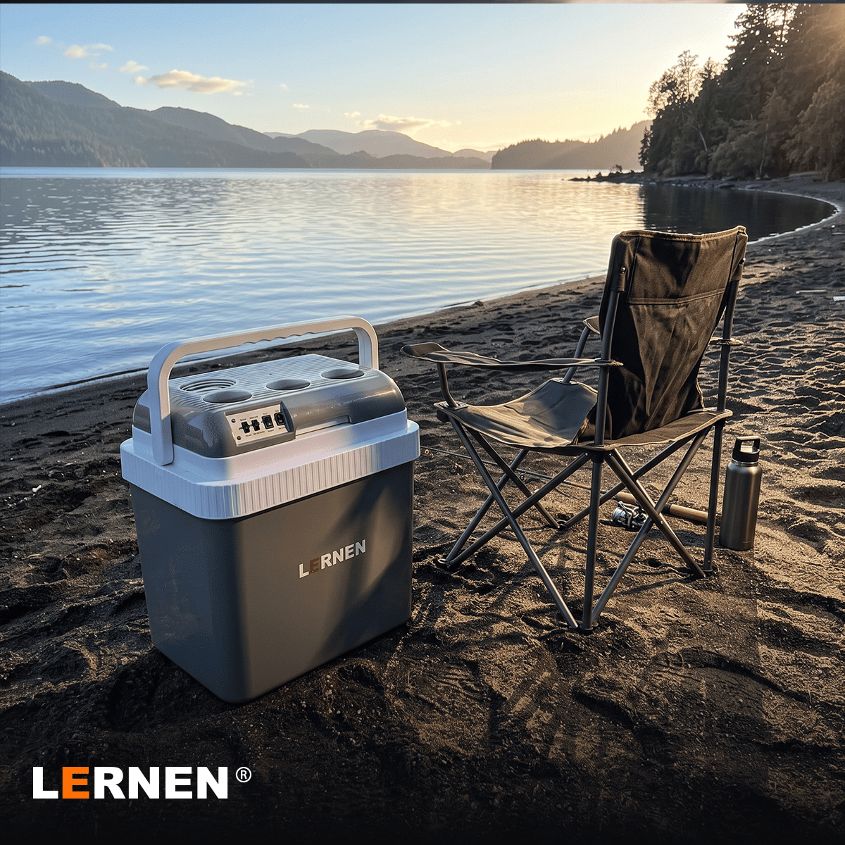 Cooler Portátil Eléctrico 24 Lt 12v Para Autos O Enchufe Ac / Dc