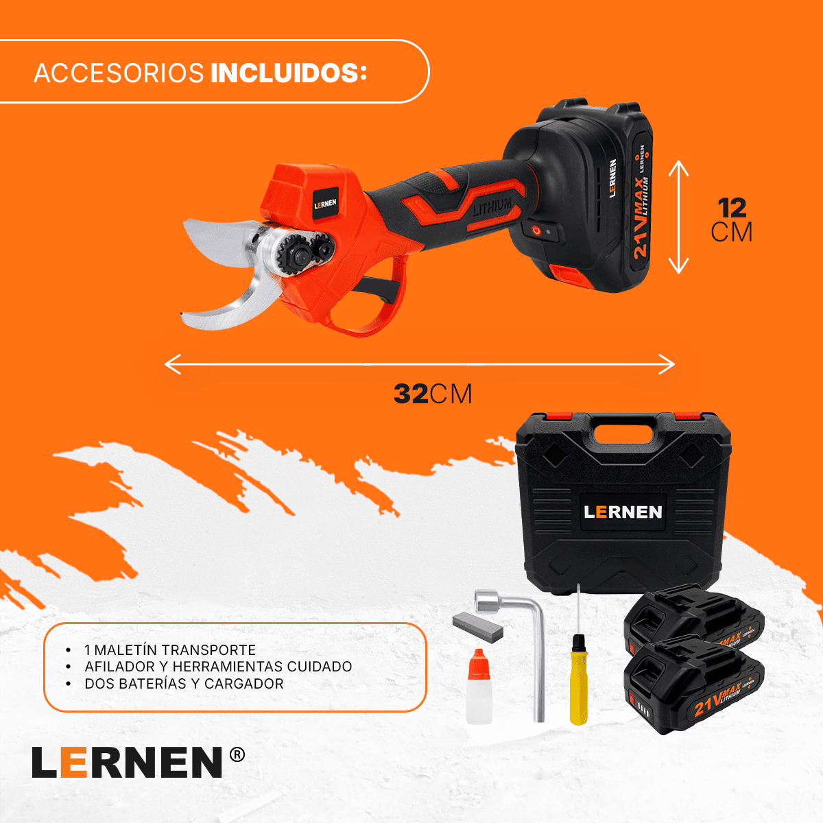 Tijera podadora Inalámbrica Lernen Lernen