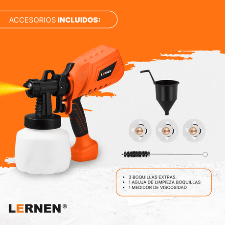 Pistola Para Pintar Eléctrica 550w LERNEN Lernen