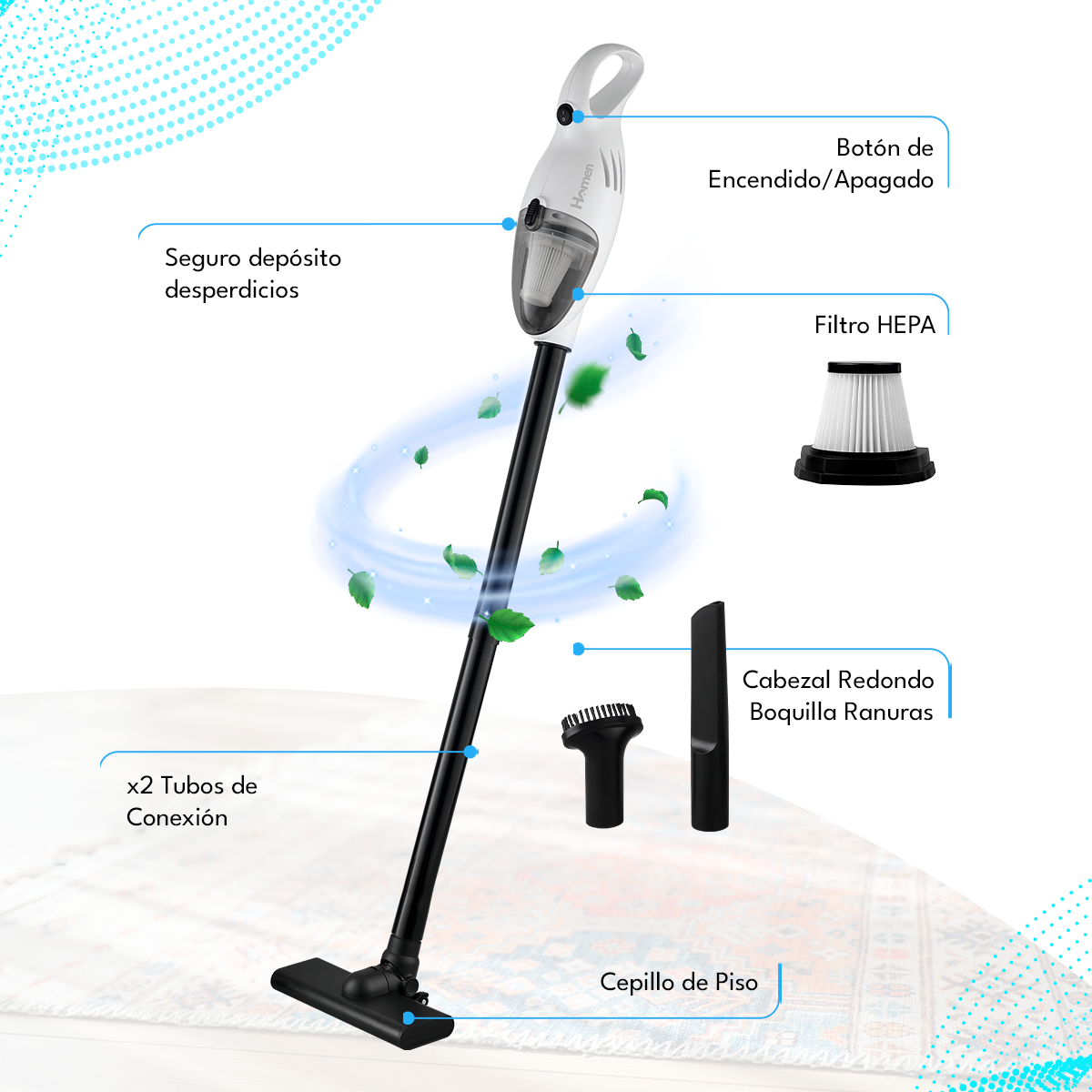 Aspiradora con Cable LERNEN 700W Lernen