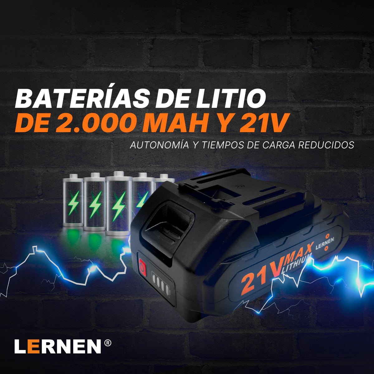 Batería Lernen 21v 2.000 Mah