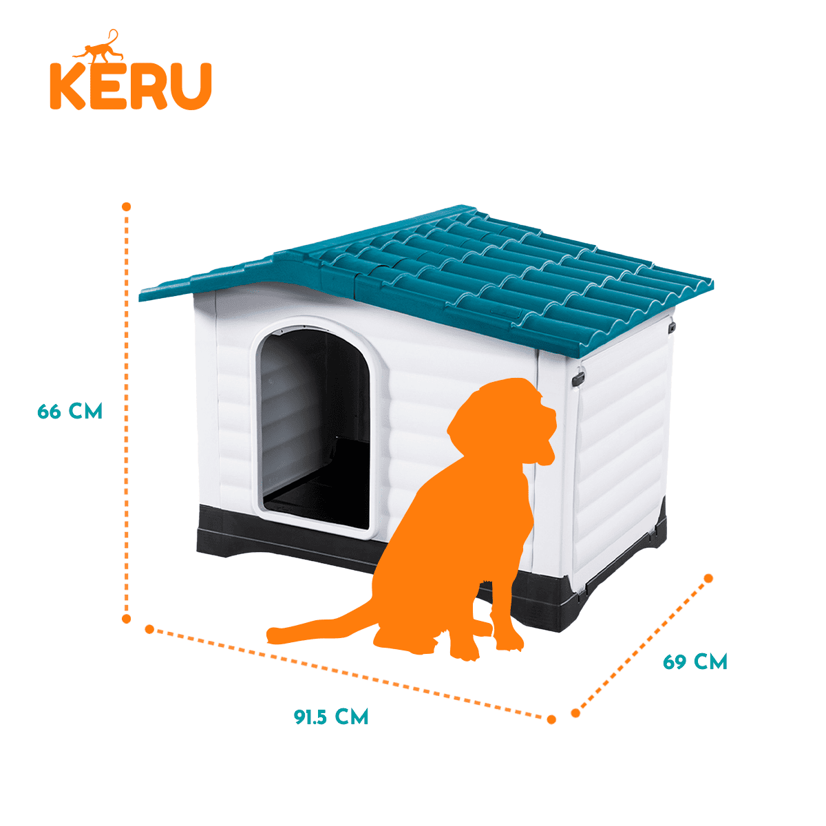 Casa para Perro Rectangular Keru