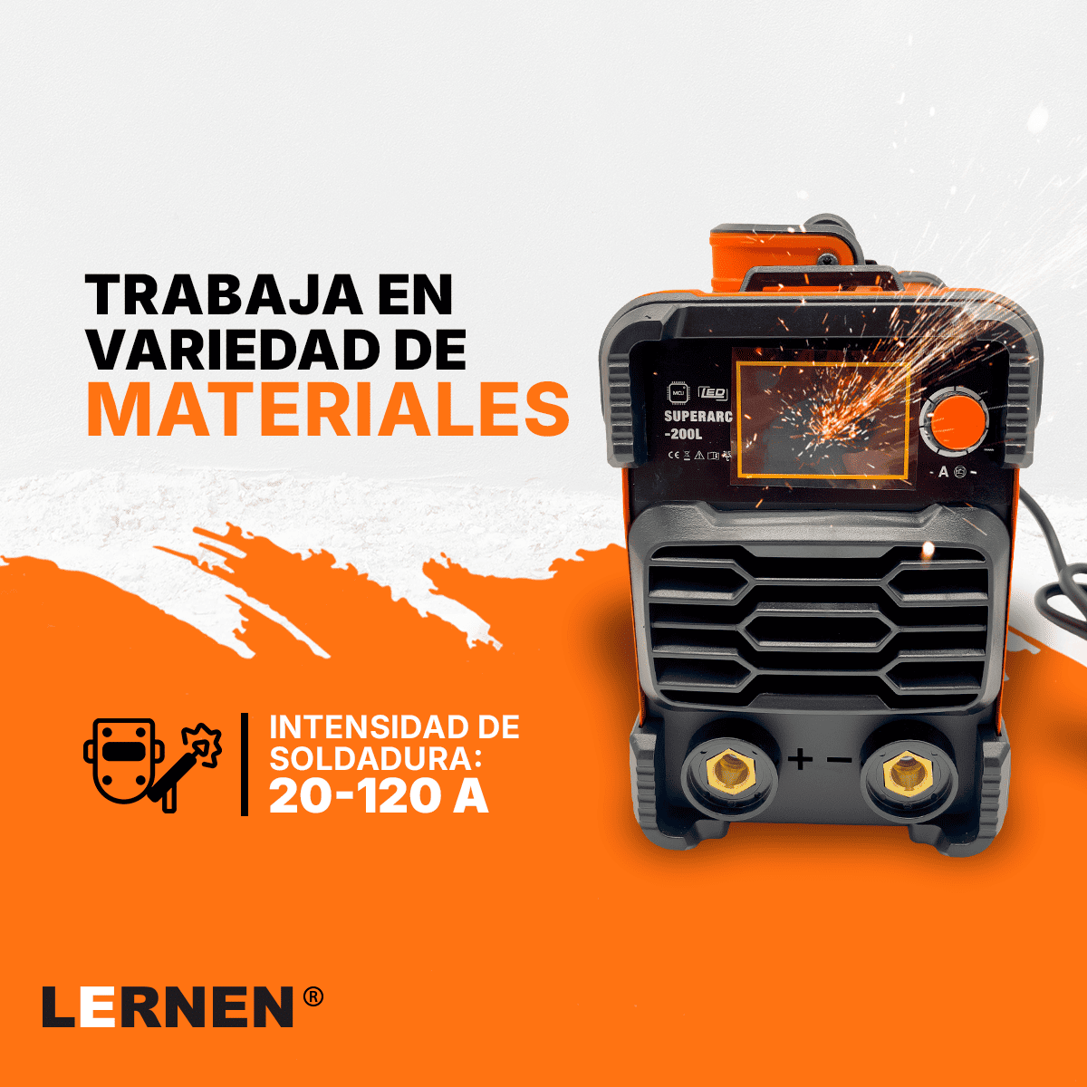 Soldadora Inverter PRO Lernen 200 A Lernen