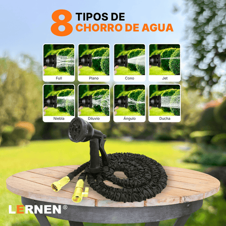 Manguera Expandible de Jardín con Pistola de Riego Lernen