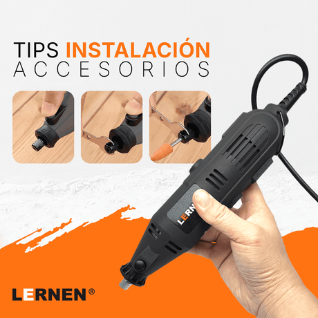 Herramienta Multipropósito Kit Minitorno Tipo Dremel 135w 211 Piezas Lernen