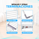 Tendedero Plegable Eléctrico Colgador Para Secar Ropa